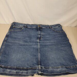 Lee Denim Carpenter Jean Skirt Size 24w PLUS